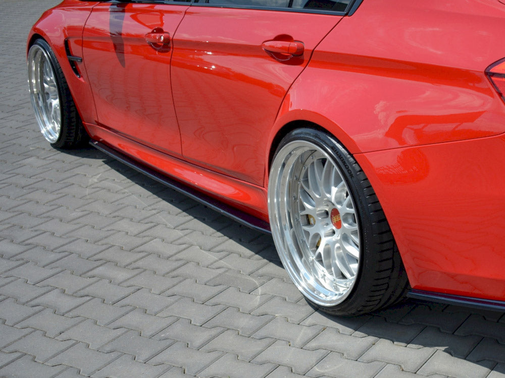 Maxton Design Side Skirts Diffusers V.1 BMW M3 F80 (2014-18) - Textured