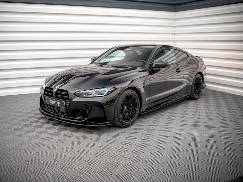 Maxton Design Street PRO Side Skirts Diffusers Bmw M4 G82 (2021-) - Black-Red