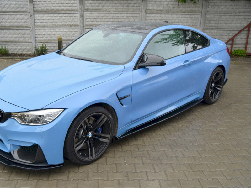 Maxton Design Side Skirts Diffusers V.1 BMW M4 F82 - Textured