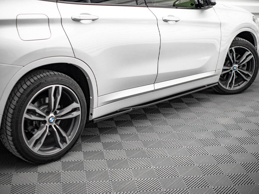 Maxton Design Side Skirts Diffusers BMW X1 M-Pack F48 / F48 Facelift