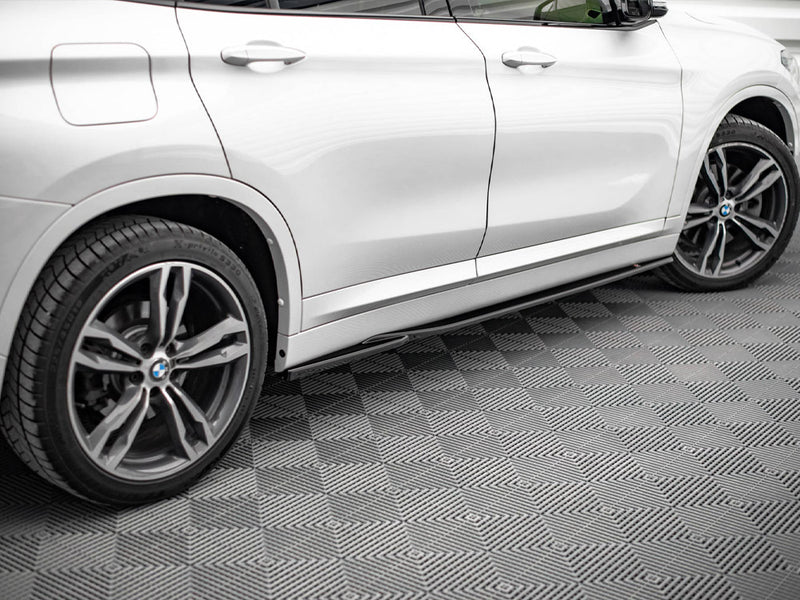 Maxton Design Side Skirts Diffusers BMW X1 M-Pack F48 / F48 Facelift