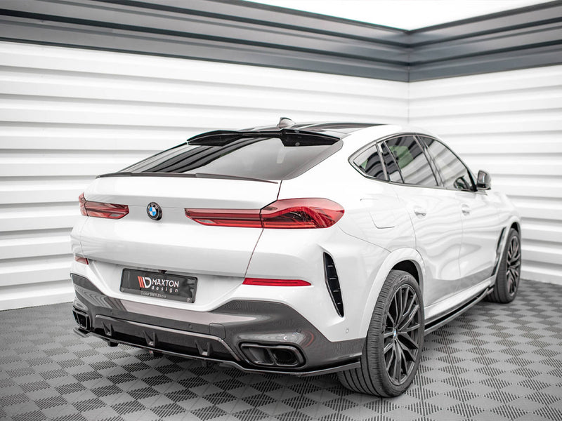 Maxton Design Central Rear Splitter (Vertical Bars) V.1 BMW X6 M-Pack G06