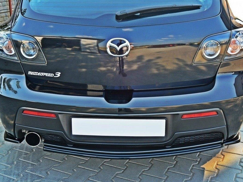 Maxton Design Central Rear Splitter Mazda 3 MPS Mk1 US-Spec Version