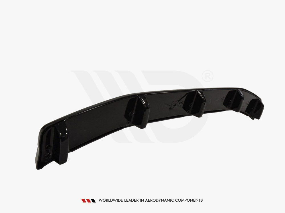 Maxton Design Central Rear Splitter Mazda 3 MK2 MPS (With Vertical Bars)