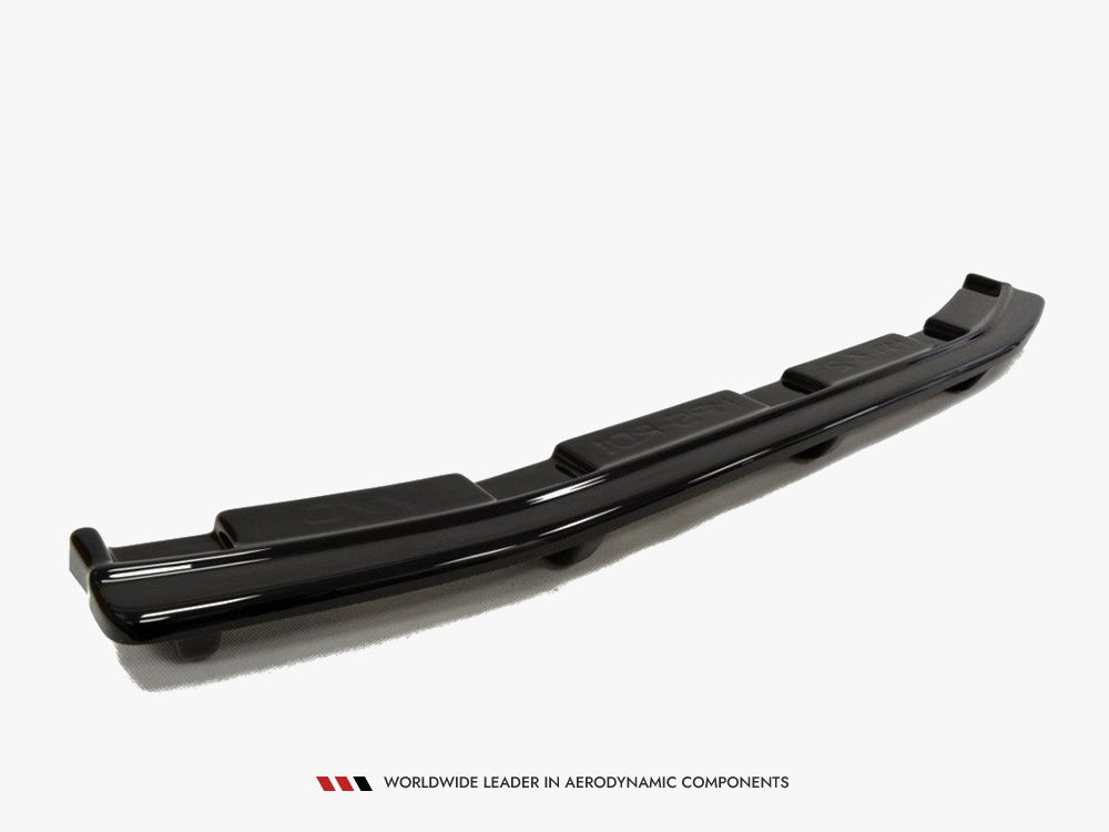 Maxton Design Central Rear Splitter Mazda 3 MK2 MPS (With Vertical Bars)
