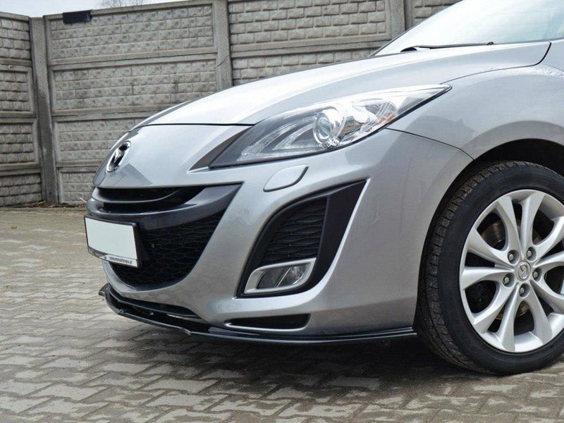 Maxton Design Front Splitter Mazda 3 Mk2 Sport (Preface) - Carbon Look