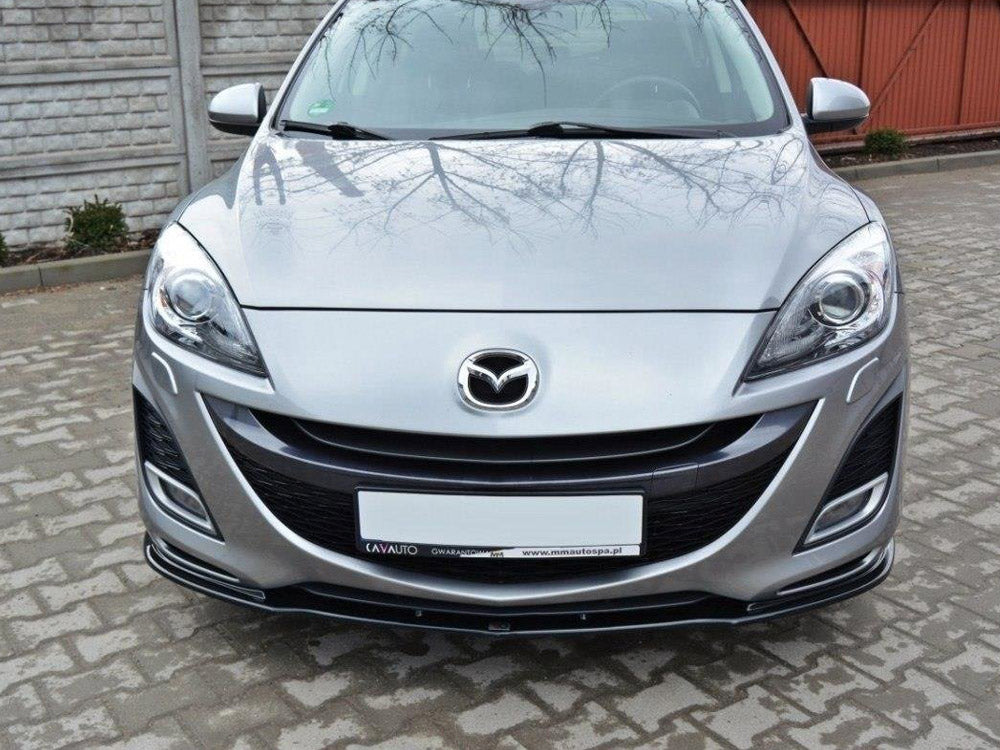 Maxton Design Front Splitter Mazda 3 Mk2 Sport (Preface) - Carbon Look