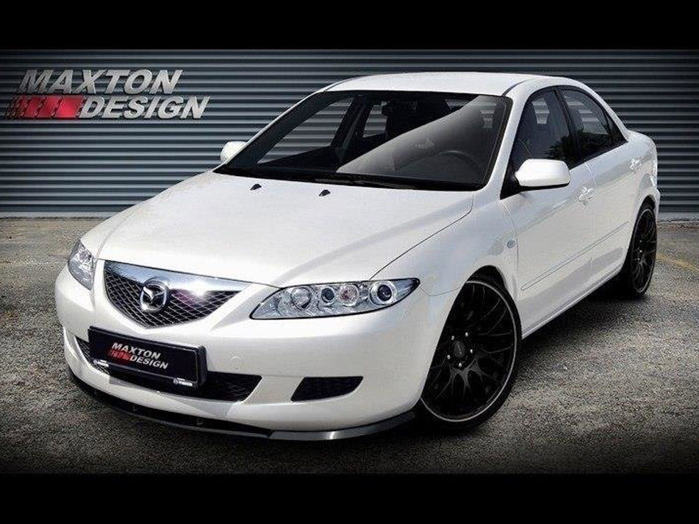 Maxton Design Front Splitter Mazda 6 MK1 Preface Model (2002-2005) - Carbon Look