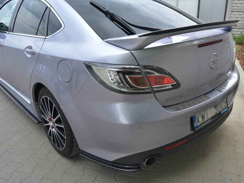 Maxton Design Spoiler Extension CAP  Mazda 6 MK2 Sport Hatch (Gh-series) Pre-facelift (2008-2010) - Textured