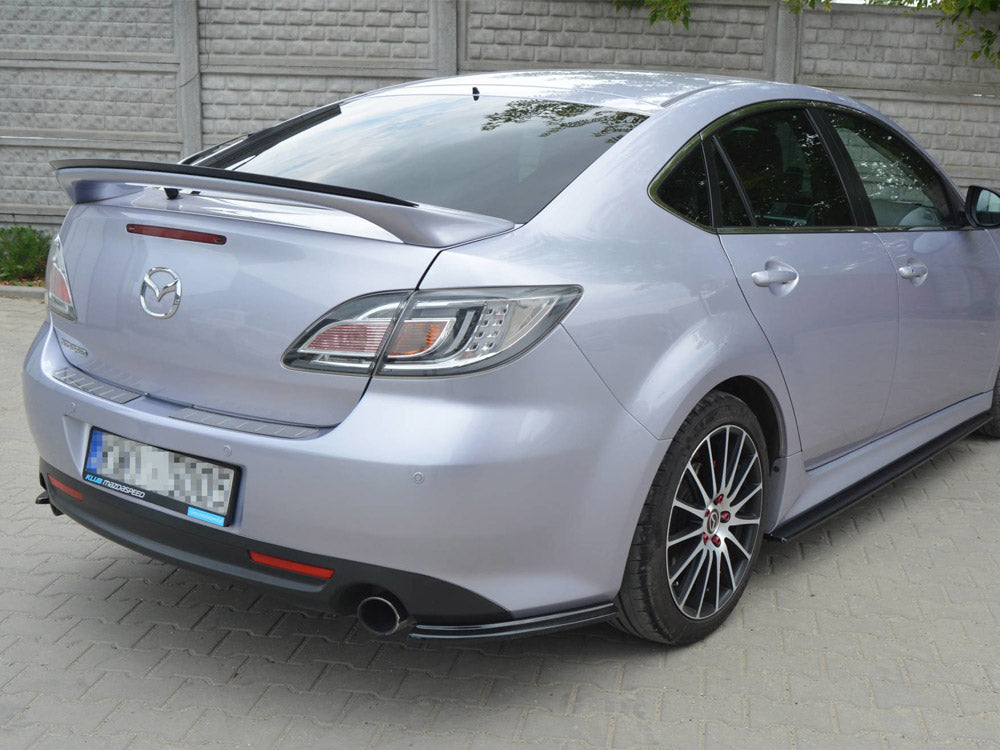 Maxton Design Rear Side Splitters  Mazda 6 MK2 Sport Hatch (Gh-series) Pre-facelift (2008-2010) - Carbon Look