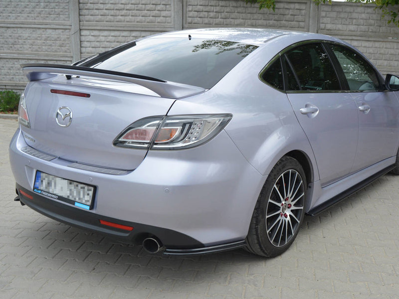 Maxton Design Rear Side Splitters  Mazda 6 MK2 Sport Hatch (Gh-series) Pre-facelift (2008-2010) - Carbon Look
