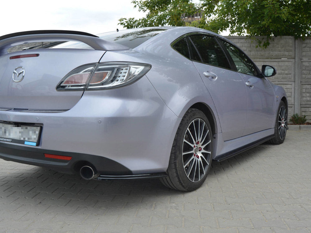 Maxton Design Side Skirts Splitters  Mazda 6 MK2 Sport Hatch (Gh-series) Pre-facelift (2008-2010) - Carbon Look