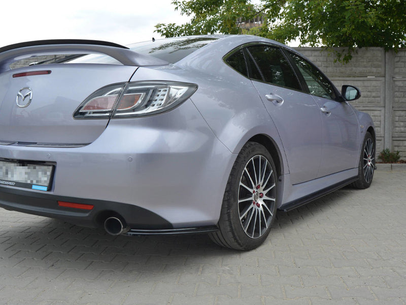 Maxton Design Side Skirts Splitters  Mazda 6 MK2 Sport Hatch (Gh-series) Pre-facelift (2008-2010) - Carbon Look