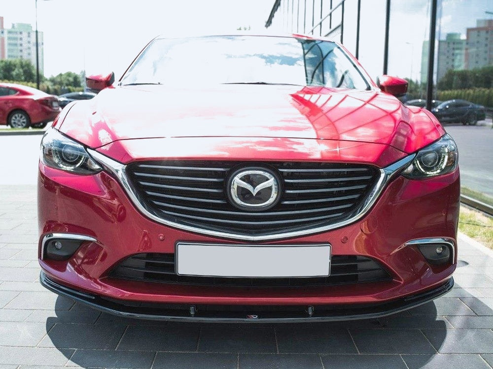 Maxton Design Front Splitter V.1 Mazda 6 GJ (MK3) Facelift (2014- 2017) - Carbon Look