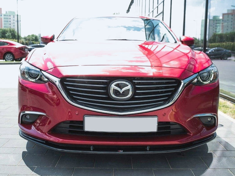 Maxton Design Front Splitter V.1 Mazda 6 GJ (MK3) Facelift (2014- 2017) - Carbon Look