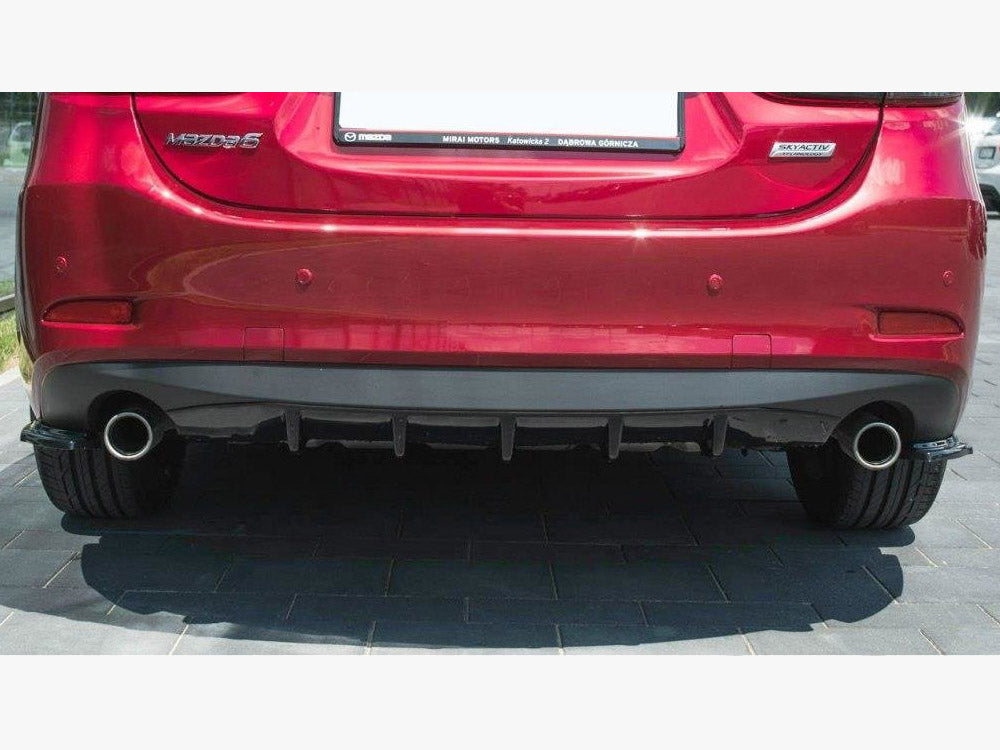 Maxton Design Rear Side Splitters Mazda 6 GJ (MK3) Facelift (2014- 2017) - Carbon Look