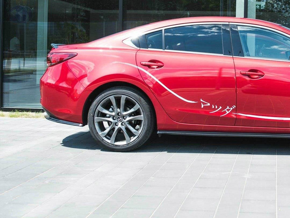 Maxton Design Rear Side Splitters Mazda 6 GJ (MK3) Facelift (2014- 2017) - Carbon Look