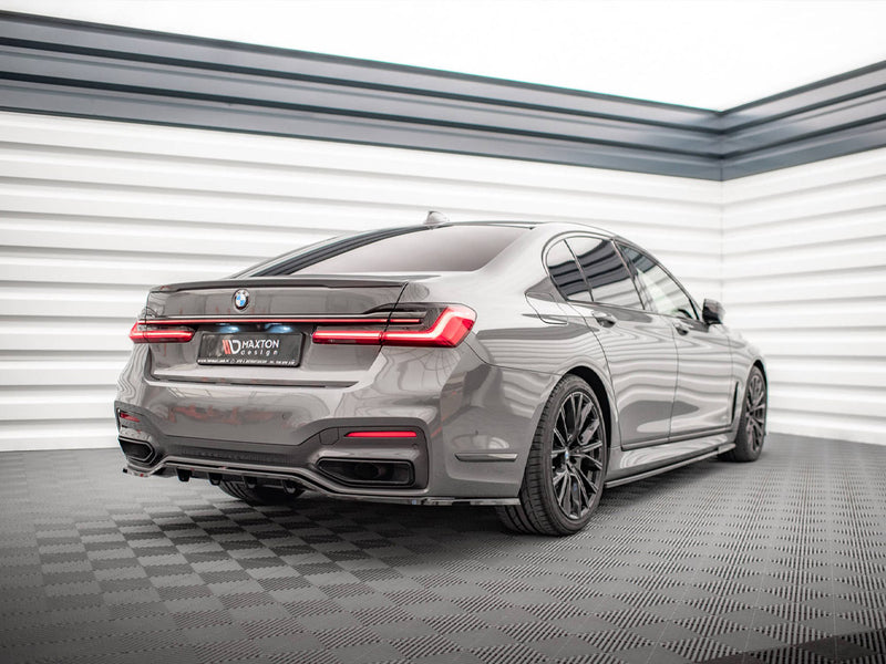 Maxton Design Rear Splitter (Vertical Bars) V.1 BMW 7 M-Pack G11 / G12 Facelift