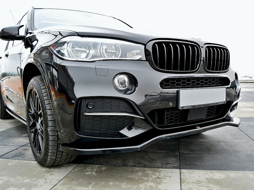 Maxton Design Front Splitter V.1 BMW X5 F15 M50D (2014-2018) - Textured