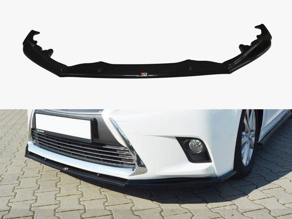 Maxton Design Front Splitter V.1 Lexus CT MK1 Facelift (2013-2017) - Carbon Look