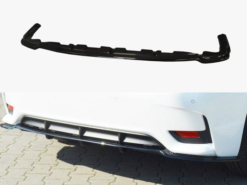 Maxton Design Central Rear Splitter (Vertical Bars) Lexus CT Mk1 Facelift