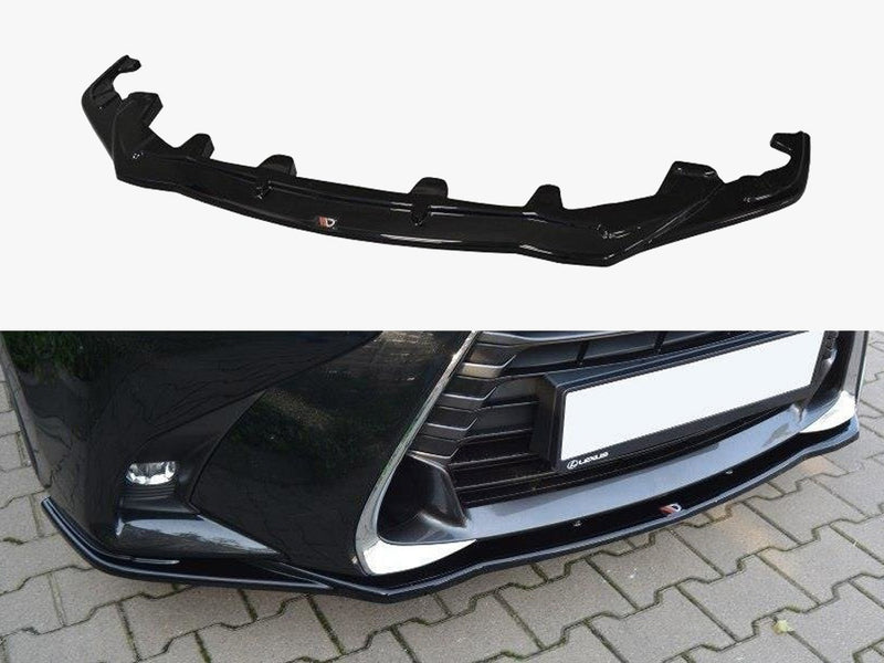 Maxton Design Front Splitter V.1 Lexus GS MK4 Facelift - Carbon Look