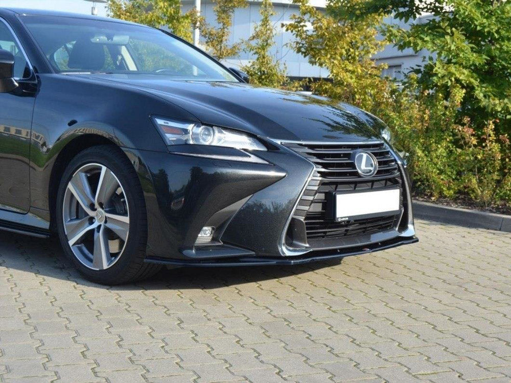 Maxton Design Front Splitter V.1 Lexus GS MK4 Facelift - Carbon Look