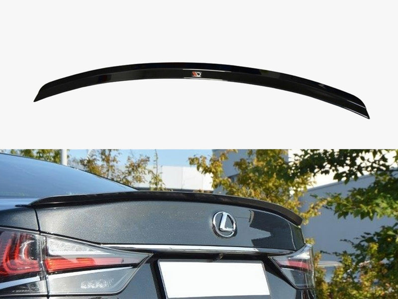 Maxton Design Spoiler CAP Lexus GS Mk4 Facelift T - Textured