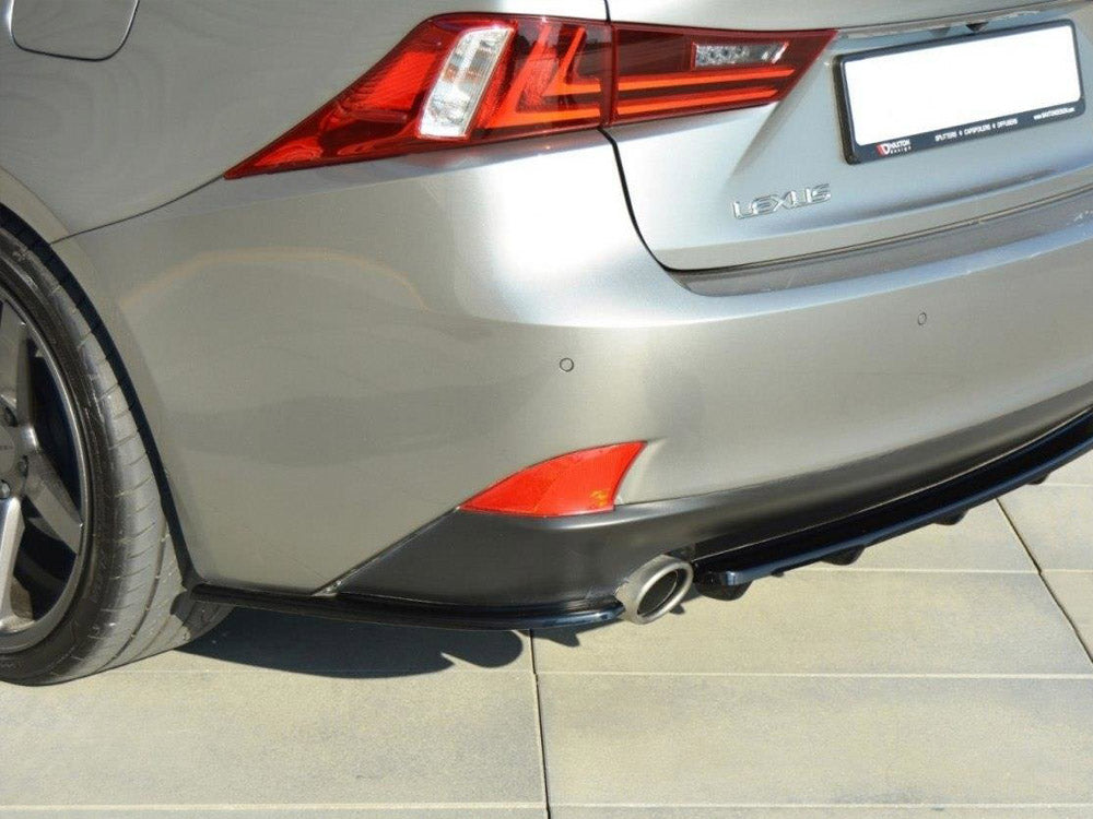 Maxton Design Rear Side Splitters Lexus IS 200T MK3 (2013-2016) - Textured
