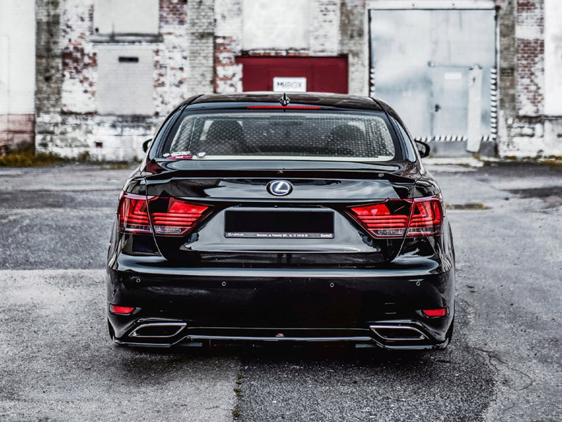 Maxton Design Rear Splitter (Vertical Bars) Lexus LS Mk4 Facelift