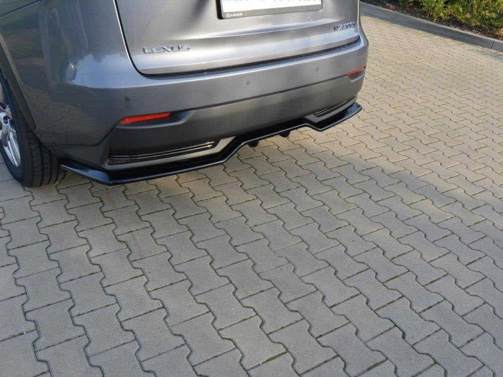 Maxton Design Rear Splitter (Vertical Bars) Lexus NX Mk1 H