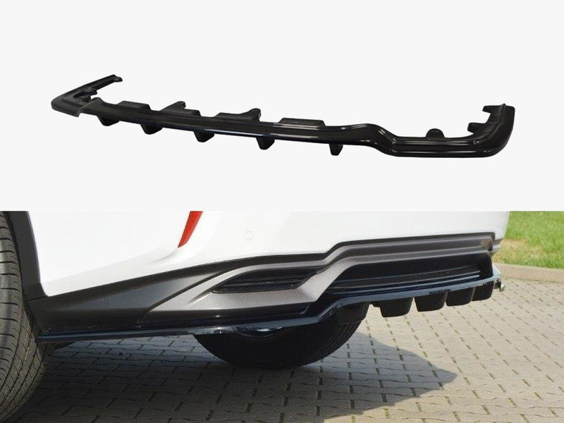 Maxton Design Rear Splitter (Vertical Bars) Lexus RX Mk4 H