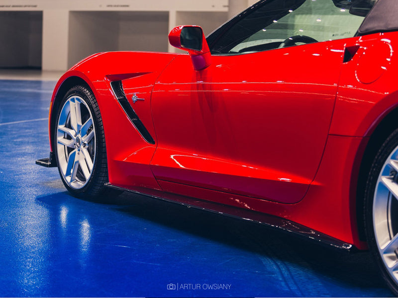 Maxton Design Side Skirts Diffusers V.1 Chevrolet Corvette Stingray / Grand Sport C7