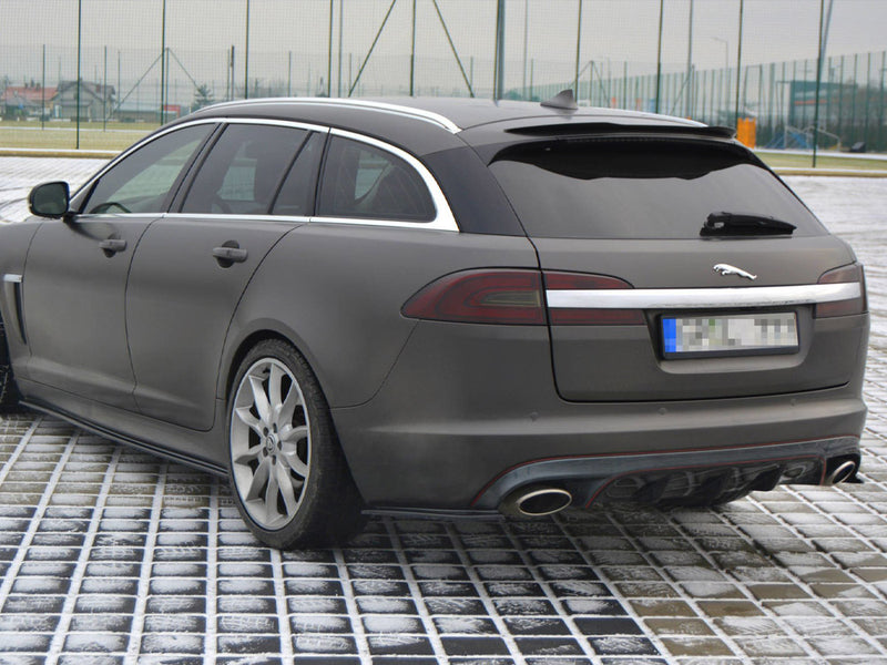 Maxton Design Rear Side Splitters Jaguar XF (X250) MK1 Sportbrake S-pack (2012-2015) - Carbon Look