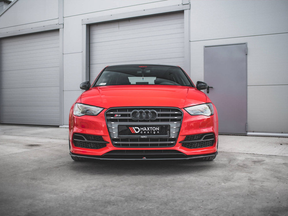 Maxton Design Front Splitter V.1 Audi S3 / A3 S-Line 8V Sedan / Cabrio (2013-2016)