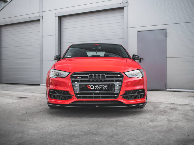 Maxton Design Front Splitter V.1 Audi S3 / A3 S-Line 8V Sedan / Cabrio (2013-2016)