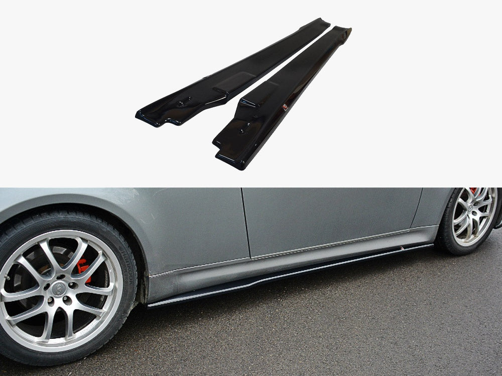 Maxton Design Side Skirts Splitters  Infiniti G35 Coupe (2003-2007) - Carbon Look