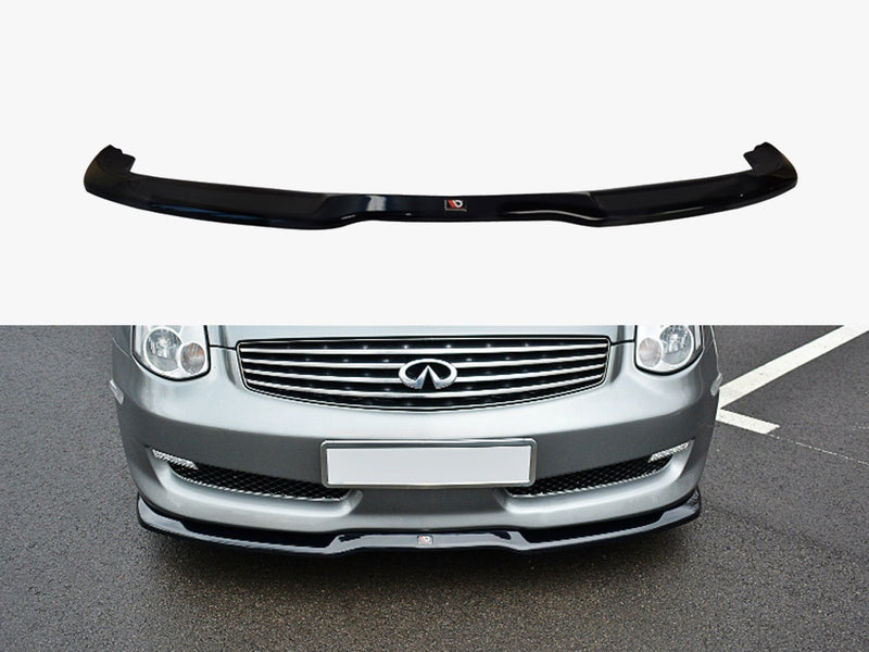 Maxton Design Front Splitter V.1 Infiniti G35 Coupe (2003-2007) - Carbon Look