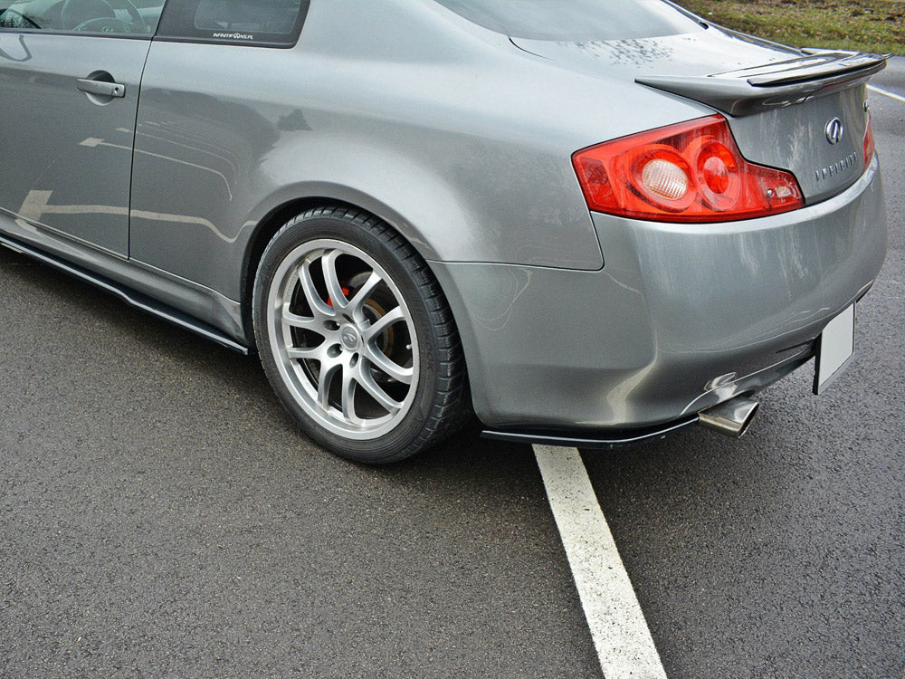 Maxton Design Rear Side Splitters Infiniti G35 Coupe (2003-2007) - Carbon Look