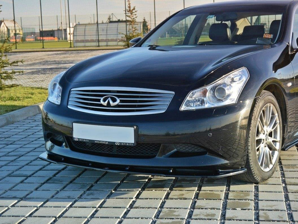 Maxton Design Front Splitter V.1 Infiniti G37 Sedan - Carbon Look