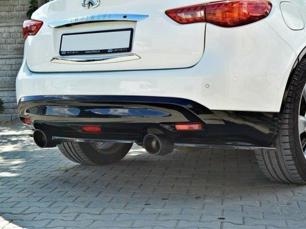 Maxton Design Rear Side Splitters Infiniti QX70 - Textured