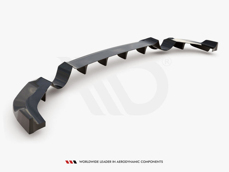 Maxton Design Central Rear Splitter (Vertical Bars) Hyundai I30 N Mk3 Hatchback