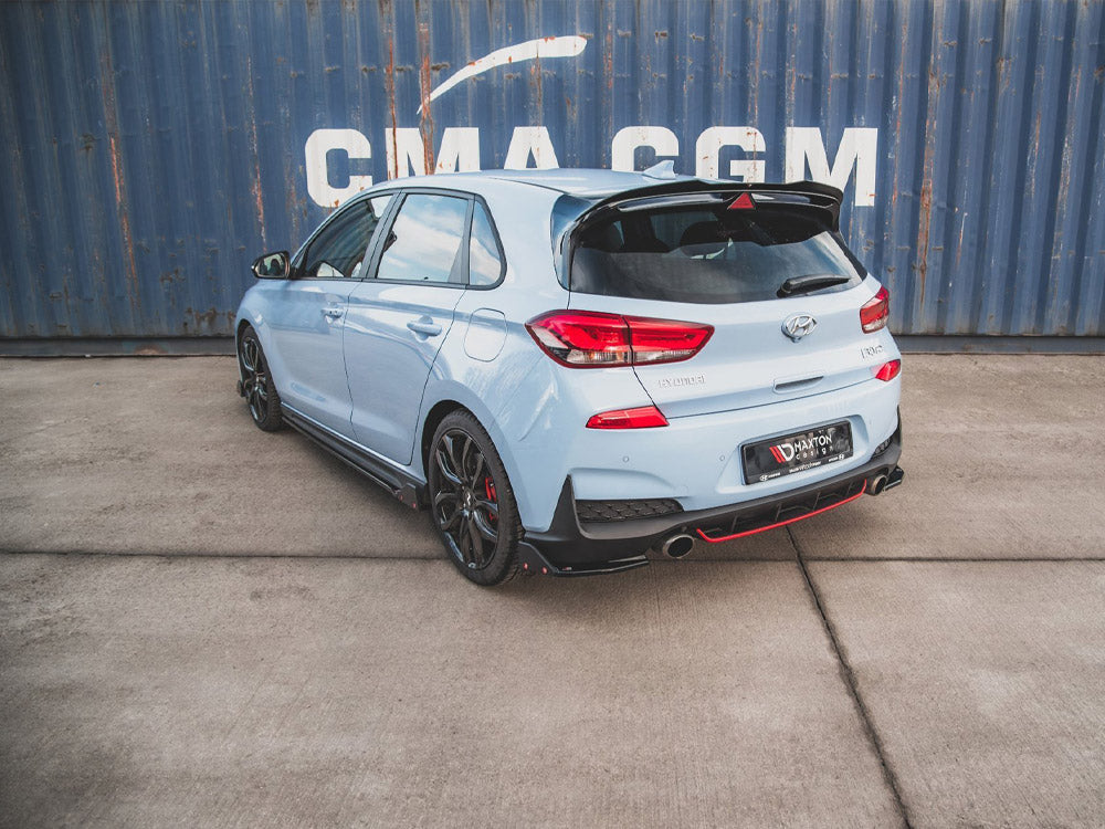 Maxton Design Rear Side Splitters V.6 + Flaps Hyundai I30 N Mk3 Hatchback