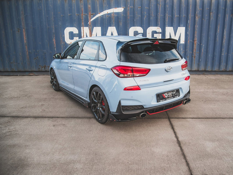 Maxton Design Rear Side Splitters V.6 + Flaps Hyundai I30 N Mk3 Hatchback