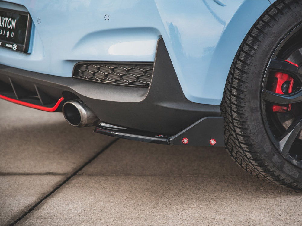 Maxton Design Rear Side Splitters V.6 + Flaps Hyundai I30 N Mk3 Hatchback