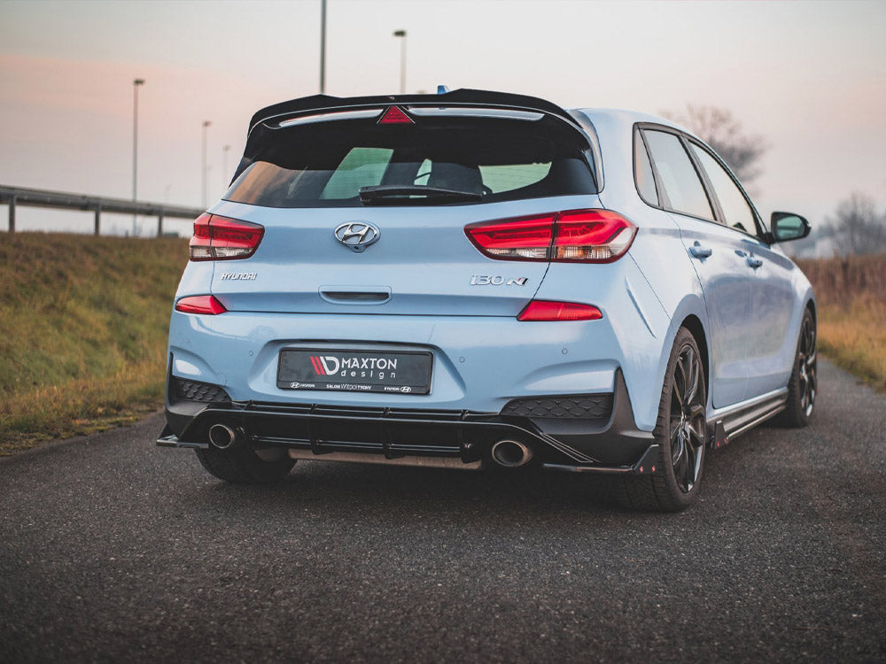 Maxton Design Rear Side Splitters V.7 + Flaps Hyundai I30 N Mk3 Hatchback