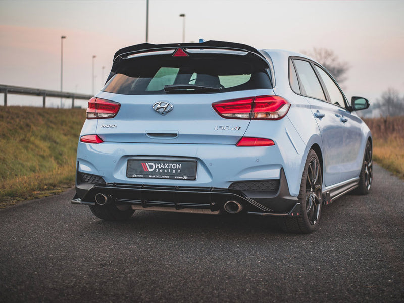 Maxton Design Rear Side Splitters V.7 + Flaps Hyundai I30 N Mk3 Hatchback