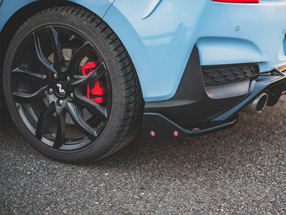 Maxton Design Rear Side Splitters V.7 + Flaps Hyundai I30 N Mk3 Hatchback