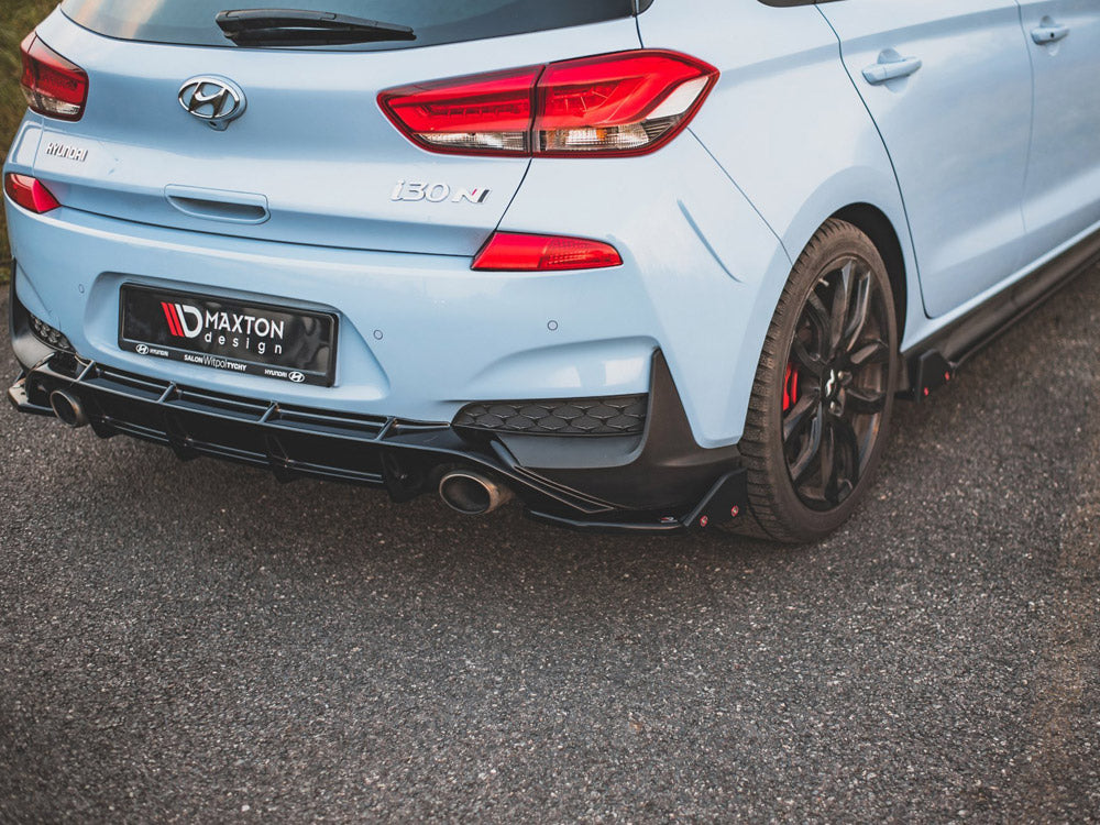 Maxton Design Rear Side Splitters V.7 + Flaps Hyundai I30 N Mk3 Hatchback