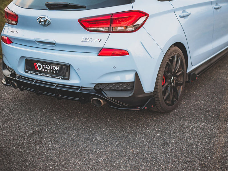 Maxton Design Rear Side Splitters V.7 + Flaps Hyundai I30 N Mk3 Hatchback